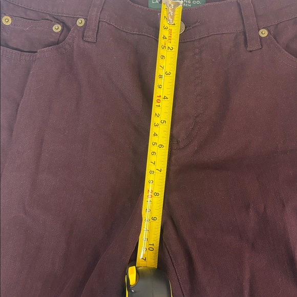 Ralph Lauren Deep Burgundy Jeans Size 10P - Picture 6 of 7